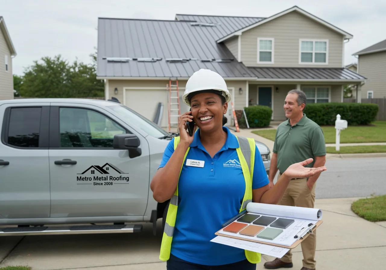Storm Damage Metal Roof Repair in Mozelle, KY
